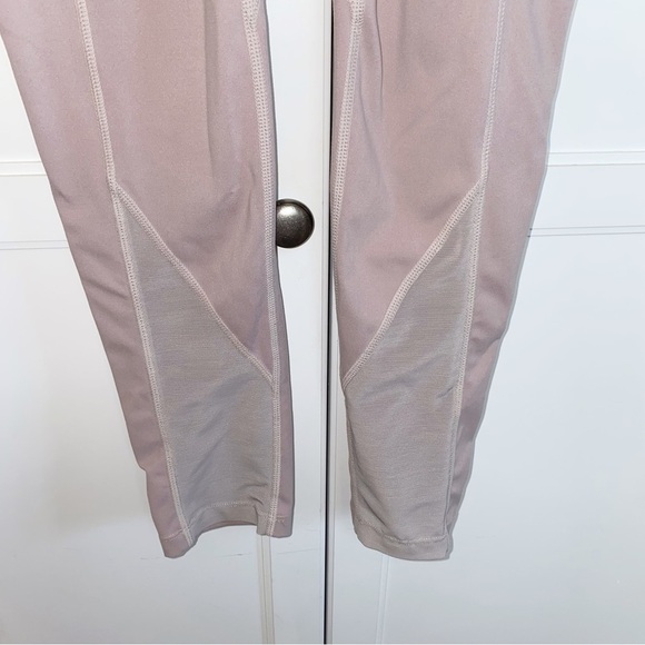 Gymshark | Dreamy Beige Mauve Mesh Panel High Waist Pocket Leggings Small - Picture 10 of 13